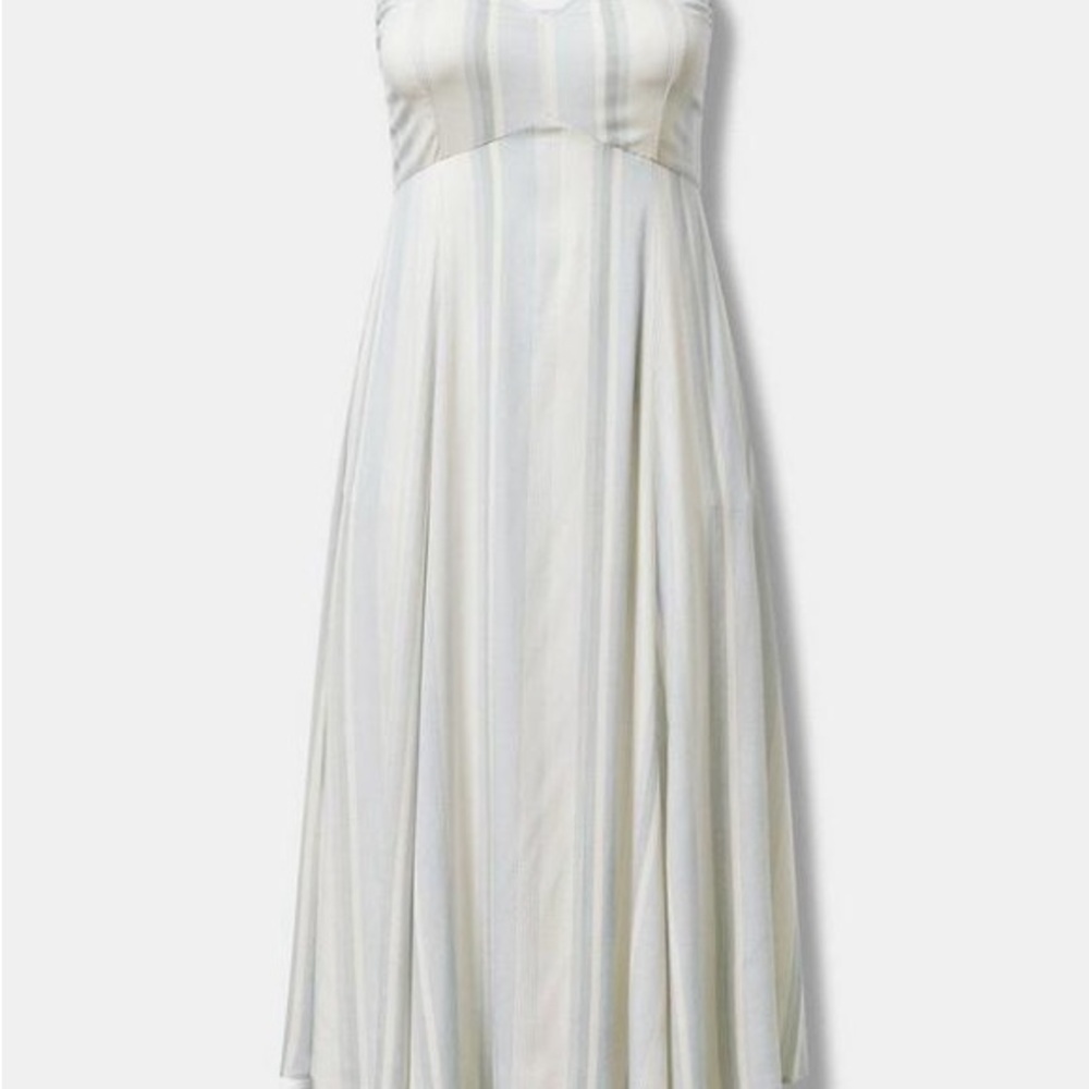 Torrid Size 0 -Tea Length Stretch Challis Trapeze Dress